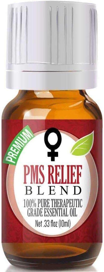 Healing Solutions PMS Relief Blend Essential Oil - 100% Pure Therapeutic Grade, 10ml