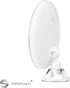 Snowflakes 10x Magnifying Lighted Makeup Mirror with Lights, Suction Cups, 360° Swivel, Touch Control