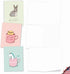 The Best Card Company - 20 Note Cards Blank Assortment, 4 x 5.12 Inch, 10 Designs, 2 Each - Punimals AM3366OCB-B2x10-NB