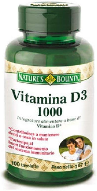 Nature's Bounty Vitamin D3 1000 IU Immune Health, 120 Softgels ( Pack of 1 )