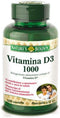 Nature's Bounty Vitamin D3 1000 IU Immune Health, 120 Softgels ( Pack of 1 )