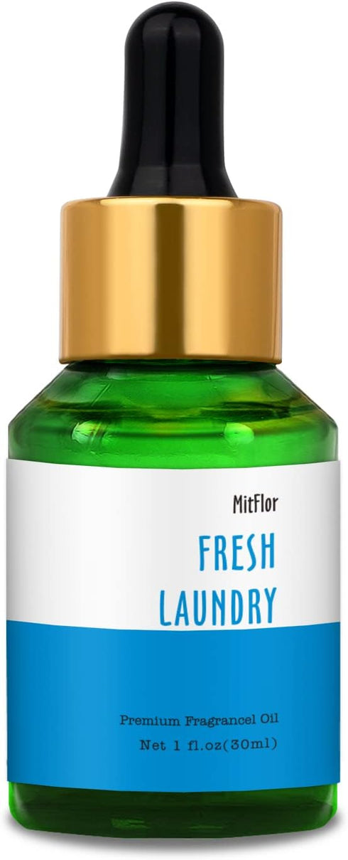 Fresh Laundry Fragrance Oil by MitFlor - 30ml - Premium Grade Oil for Soap, Candle Making & Aromatherapy