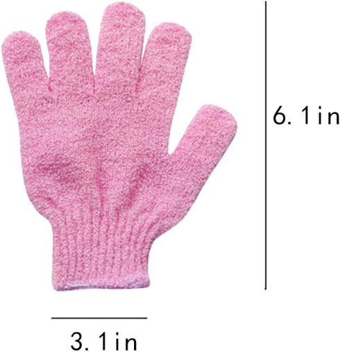 Exfoliating Gloves, 5 Pcs, Skin Exfoliator for Body, Shower Gloves, Scrub Gloves Exfoliating, Exfoliating Body Scrub Gloves, Loofah Glove, Exfoliation Mitt, Bath Gloves