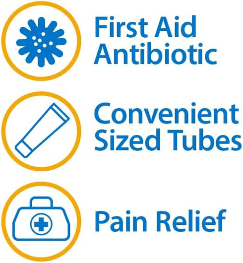 Globe (4 Pack Triple Antibiotic + Pain Relief Ointment 1oz, First Aid Antibiotic, Soothes Pain, Cuts, Burns and Scrapes, 24 Hour Infection Protection