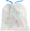 Ultrasac 8 Gallon White Drawstring Trash Bags, Fresh Scented, 0.7 MIL, Pack of 100