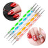 5PCS Dotting Pens with 3 PCS Nail Painting Brushes, Double Ended Brush and Dotting Tool Kit
