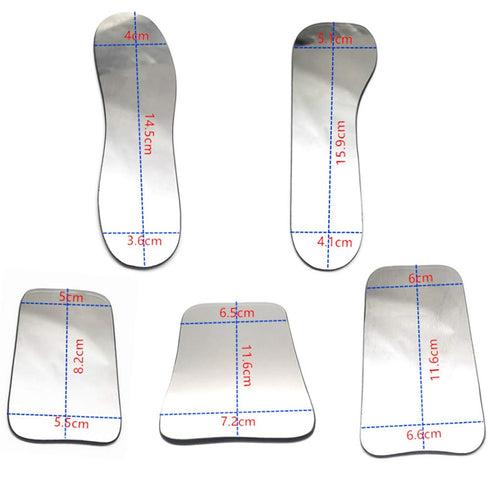 5Pcs Intraoral Mirrors, Thicker Coated Two-sided Reflector, Titanium Plated Glass
