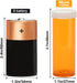 Empty Plastic Pill Bottles with Easy Open Snap Caps, Clear Containers for Prescription Medication (8 Dram, 12pcs)