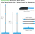 Landhope Fur Remover Broom, Rubber Broom with Squeegee Long Handle, 50 inches Sweeping Rug Brush
