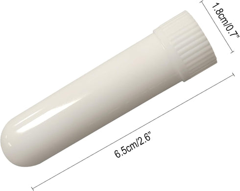 IFINTECHNO 100 Pcs White Refillable Nasal Inhalers, Eco-Friendly PP Plastic Personal Aromatherapy Inhaler Sticks, Blank