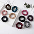 Small Funtopia 24 Pcs Velvet Scrunchies, Colorful Hair Ties for Thick and Thin Hair, Soft Mini Elastic Ponytail Holders