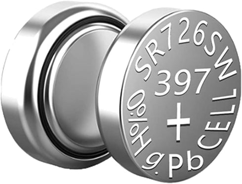 SR726SW 397 396 LR726 Silver Oxide Watch Battery - 10 Packs