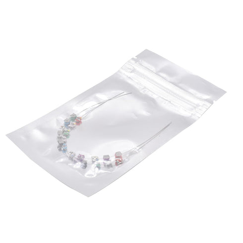 Angzhili 1 Pack Temporary Tooth Decoration - Metal Wires, Bracket, Orthodontic Ligature Ties, Practice Props for Dental