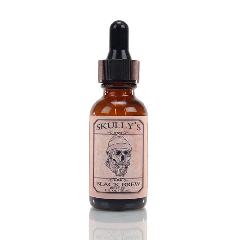 Skully's Beard Oil 1 fl. oz. | Black Brew Coffee Scented | Argan & Jojoba Oil for Beard and Skin Care