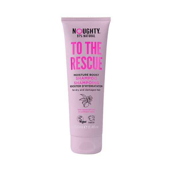 Noughty 97% Natural To The Rescue Moisture Boost Shampoo, Sulphate Free Vegan Haircare, 250ml