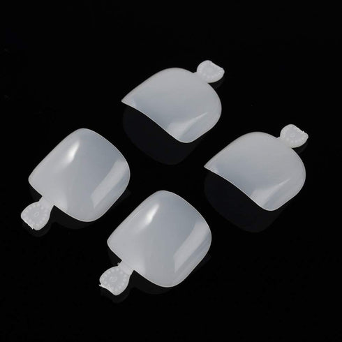 YIMART 500Pcs Fake Toenail Tips Set for Nail Art, Full Cover False Toe Nail Tips for DIY Salon Foot Manicure Sticker