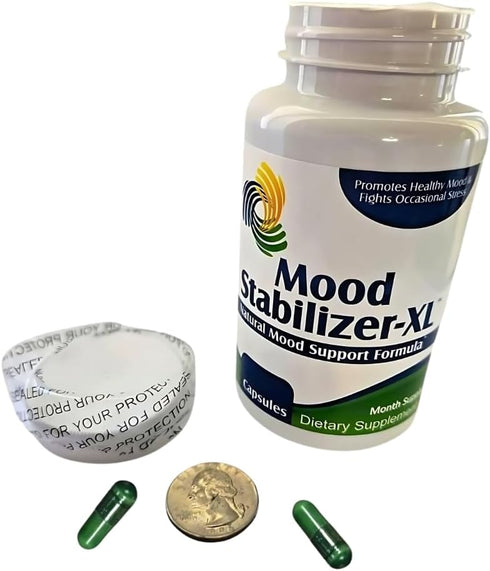 Mood-XL 30-Day Mood Support Supplement, 1-Month Supply, 60 Capsules