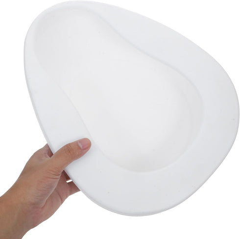 Portable Bed Pan for Elderly Men and Women Ergonomic Comfortable Design with Sturdy Structure Material Protects Bedding