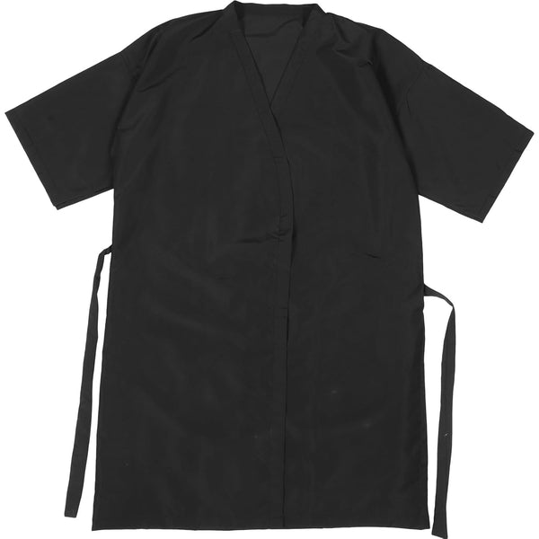 Lurrose Salon Client Gown Robes - Kimono Style Hair Cutting Smock for Clients, Black