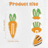 Set 2 of Easter Money Holder Carrot Wooden Carrot Cash Holder with Bunny Ears, Easter Gift for Kids & Adults, Spring