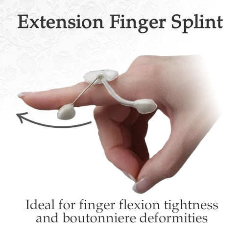 LMB Spring Finger Extension Splint, Assists in Extending PIP Joint with Slight Extension Effect on MP Joint, Size AA