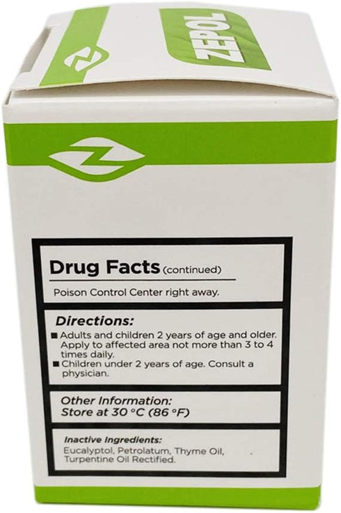 Zepol Original Topical Ointment - 1 oz for Muscles, Joints, Backache, Sprains, and Strains, Pack of 2