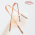 Set of 2 Pure Copper Metal Tongue Cleaner Pack, Easy to Use Ayurvedic Tongue Scrapers for Better Oral Hygiene