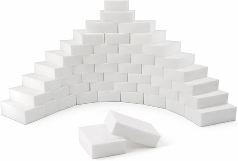 Hbfarosm 100 Pack Magic Cleaning Sponge Erasers, Non-Scratch Melamine Sponge Bulk Multi-Surface Cleaner