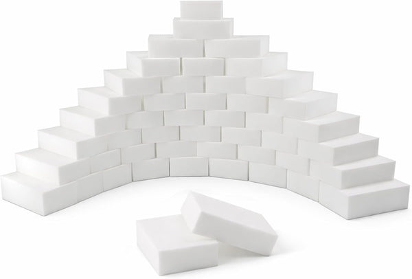 Hbfarosm 100 Pack Magic Cleaning Sponge Erasers, Non-Scratch Melamine Sponge Bulk Multi-Surface Cleaner