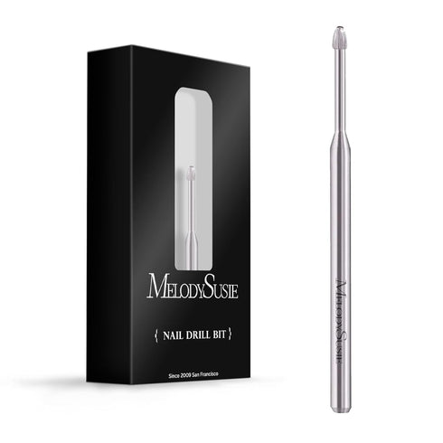 MelodySusie Cuticle Clean Nail Drill Bit 3/32'', Professional Safety Carbide Under Nail Cleaner for Manicure Supply