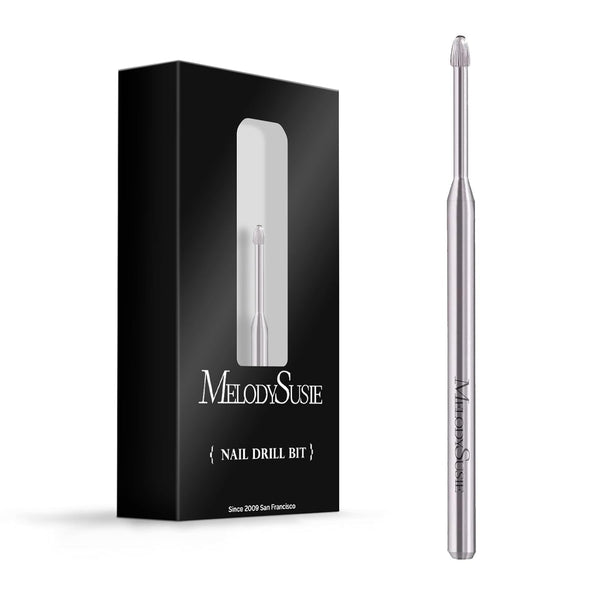 MelodySusie Cuticle Clean Nail Drill Bit 3/32'', Professional Safety Carbide Under Nail Cleaner for Manicure Supply