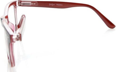 Eyekepper Readers Square Large Lenses Reading Glasses for Women, Spring-Hinges