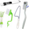 Window Track Cleaning Brush Kit, 5 Pack Multifunctional Handheld Crevice Brush for Blinds and Shutters