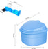 Y-Kelin Denture Retainer Cleaner Kit - Denture Cleaning Case with Denture Brush (Blue)