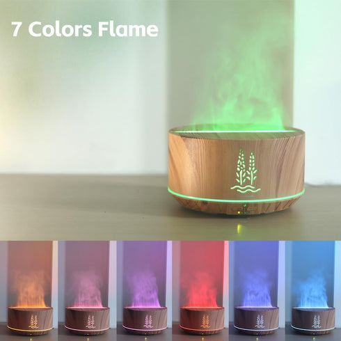 Thoughtalk 500ml 32H 7 Ultrasonic Essential Oil Diffuser, Aroma Air Diffuser for Home Bedroom Large Room, Cool Mist Oil