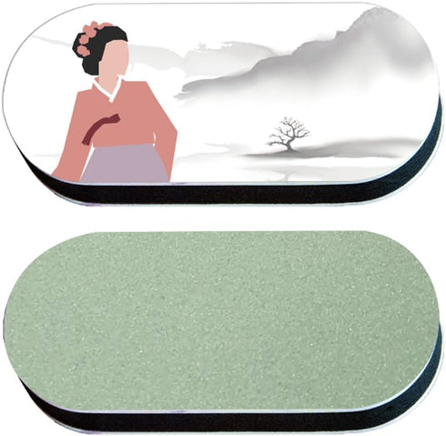 Nail Shiner Buffer Block, Nail Care Tool, Shine Kit for Natural Acrylic Nails (Korea Woman)
