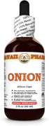 Hawaii Pharm Onion (Allium Cepa) Dry Bulb Tincture, All Natural, Vegan, Pure Liquid Extract