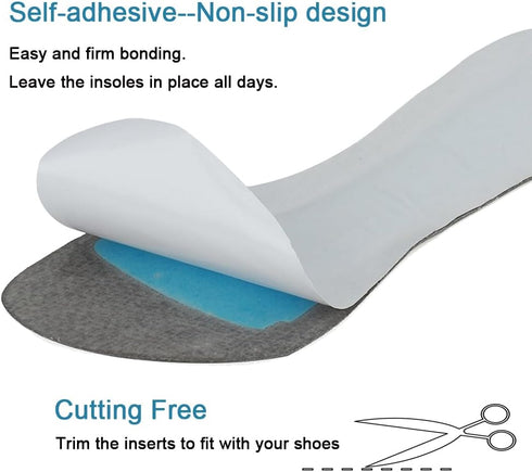 2 Pairs Pigskin High Heel Cushion Inserts - Anti-Slip Shoe Inserts for Dress Shoes Pain Relief, Women M 7.5-9