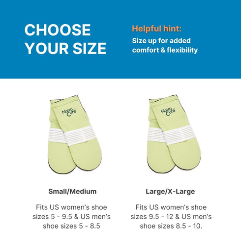 Packs FBA708 NatraCure Plantar Fasciitis Cold Therapy Socks with Compression Band - Cold Socks, Reusable Ice Socks
