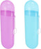 2 Packs Toothbrush Travel Case, Portable Holder with Ventilation Hole for Travel, Plastic Size for Business Trip