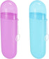 2 Packs Toothbrush Travel Case, Portable Holder with Ventilation Hole for Travel, Plastic Size for Business Trip