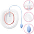 Portable Sitz Bath Basin with Flush for Postpartum and Postoperative Care, Foldable Pink Wash Basin for Pregnant Women