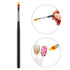WOKOTO 3 Pcs Nail Ombre Brushes Set with 8 Additional Nail Sponges for Acrylic Application Gradient Gel