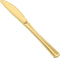 N9R 72 Pack Gold Plastic Knives, Durable Heavy Duty Utensils for Parties, Weddings, and Events