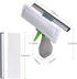 3 in 1 Window Cleaner Squeegee,Microfiber Window Washer,Glass Cleaning Tool Wiper with Spray Bottle for Home Window, Car Window by Hozzwhoo