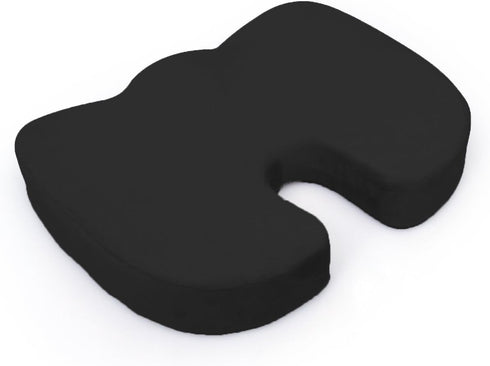 Deluxe Comfort Tailbone Coccyx Orthopedic Memory Foam Sciatica Relief Support Great for Car or Office Seat Cushion