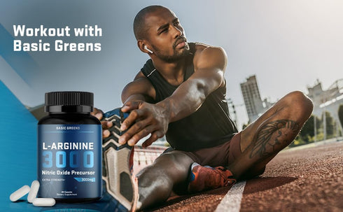 L Arginine 3,150mg (180 Capsules), L-Arginine Supplement for Men and Women with Nitric Oxide Precursor