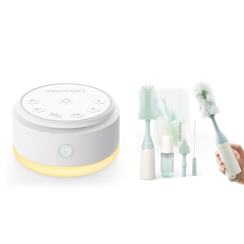 Momcozy Sound Machine for Baby & Momcozy Bottle Brush Kit