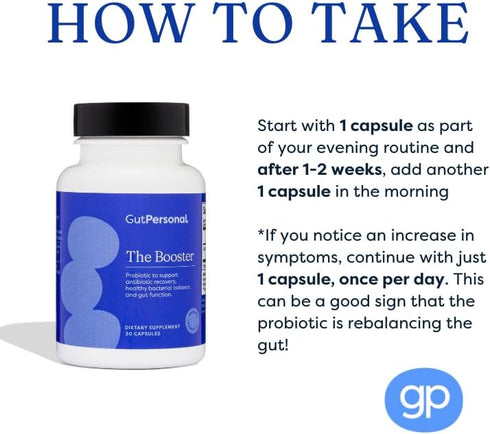 The Booster Targeted Probiotic for Gut Health, 5 Billion CFU Saccharomyces Boulardii, Capsules, 30 Servings