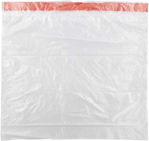 Clear Drawstring Garbage Bags, Kitchen Trash Bags, 240 Bags (4 Rolls, 3 Gallon)